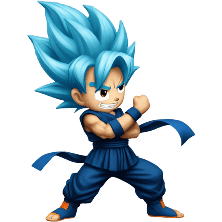 Blue goku emoji