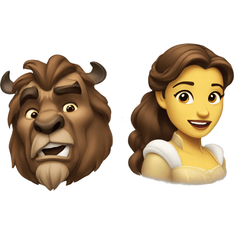 Beauty and the beast emoji