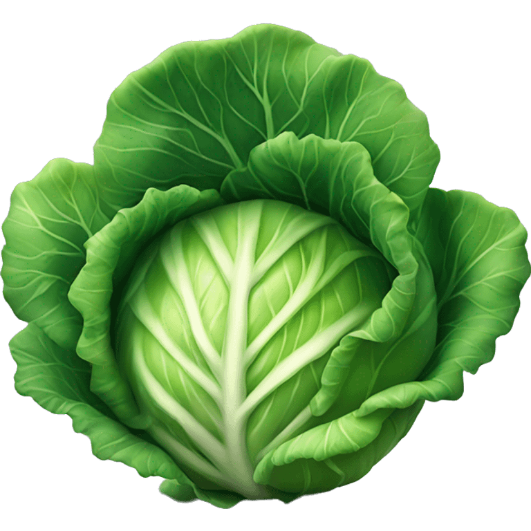 A cool cabbage for whom everything goes according to plan emoji