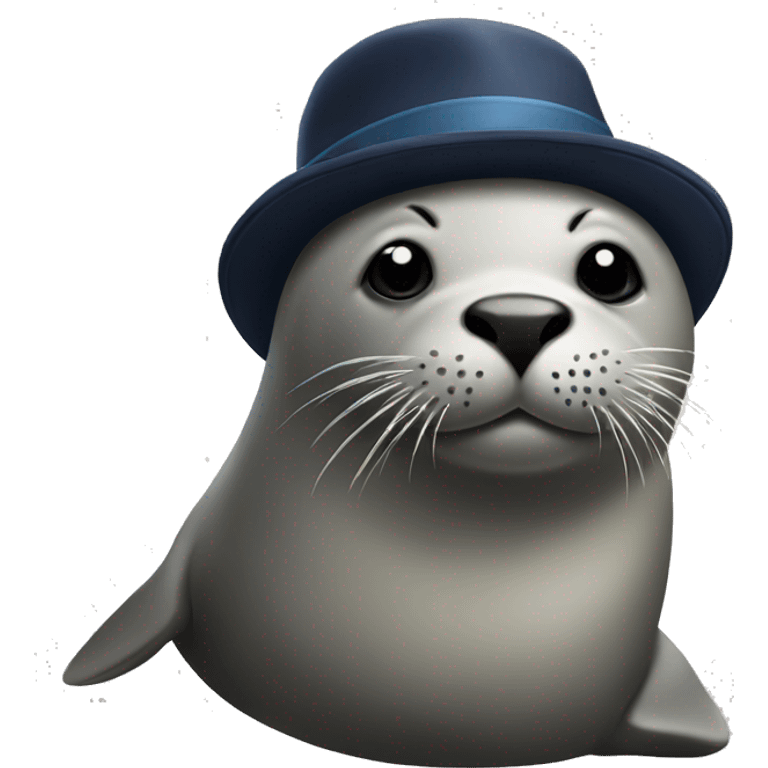 Seal with hat emoji