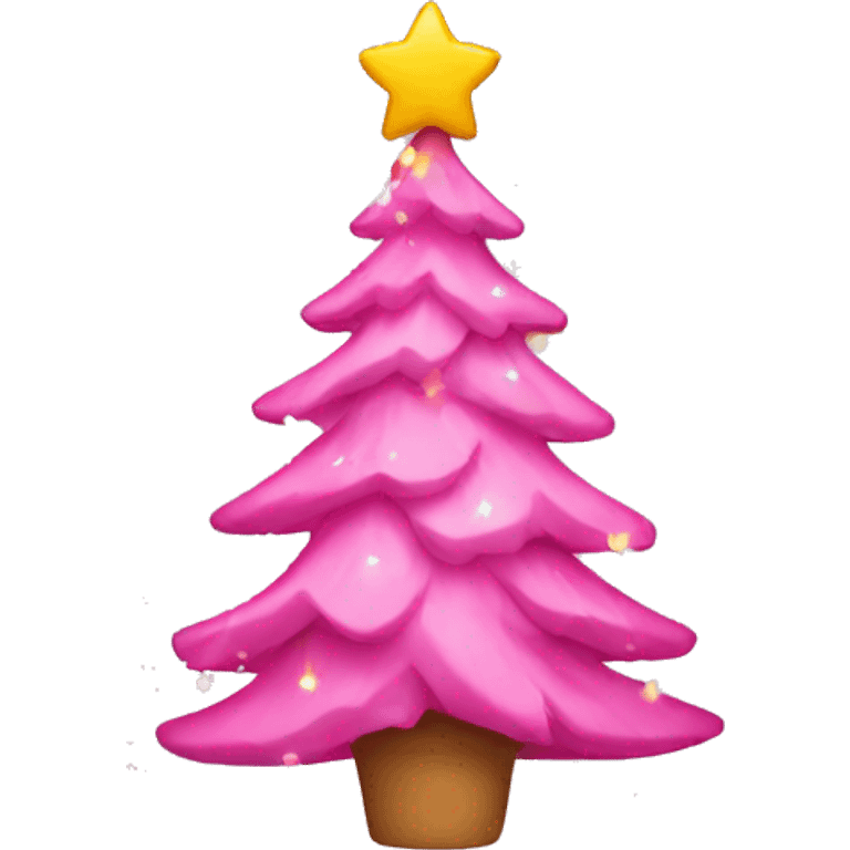 pink christmas tree emoji