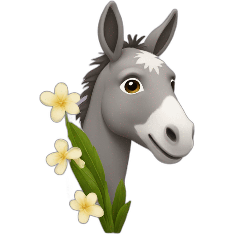 donkey flower emoji