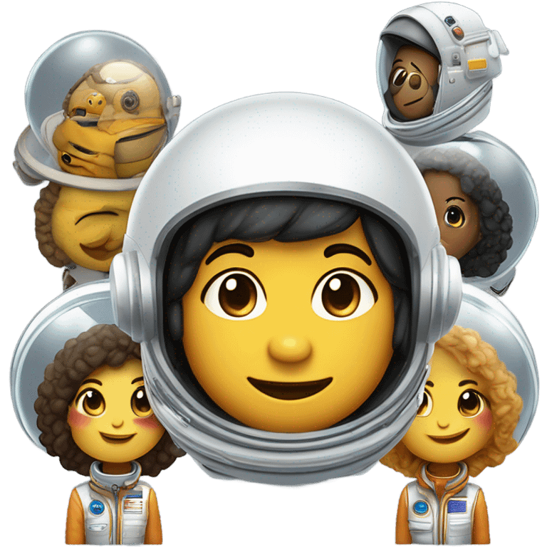 Osos astronauta emoji