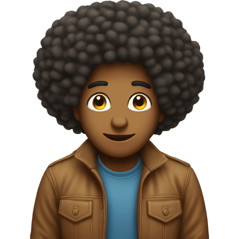 Ant with a fro emoji