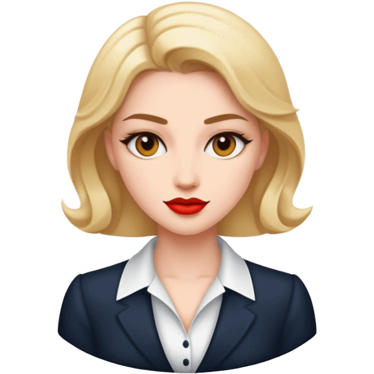 portrait of a well-dressed woman emoji