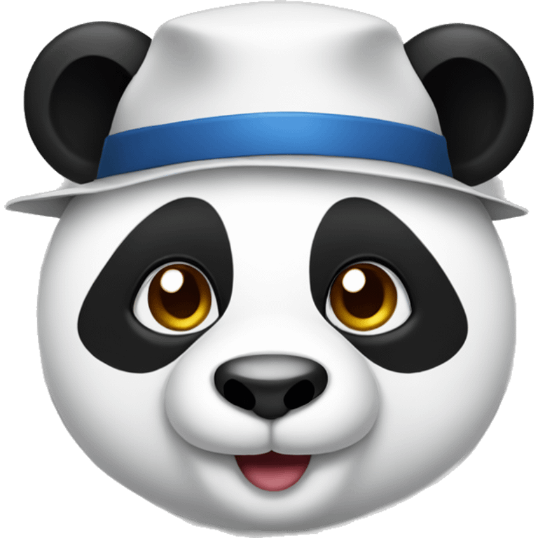 panda wearing a hat emoji