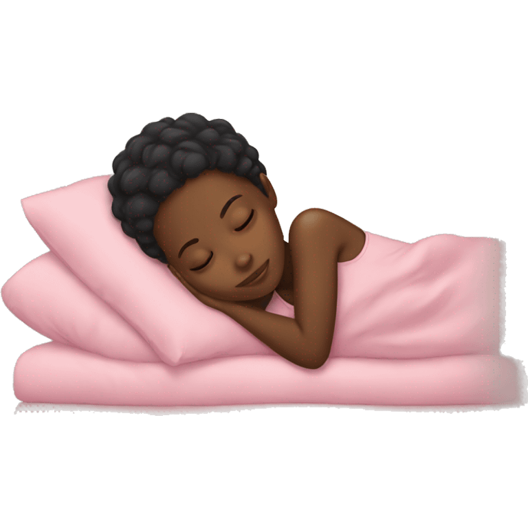 Black girl sleeping emoji