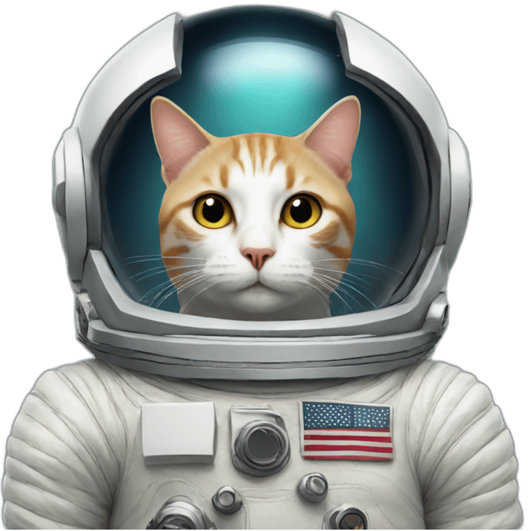 Cat with astronaut helmet emoji