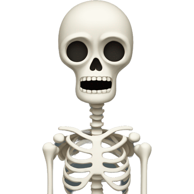 confused skeleton emoji