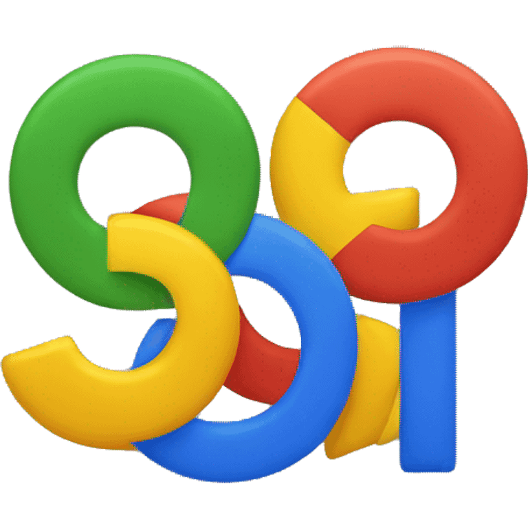 google g logo with red yellow green and blue emoji