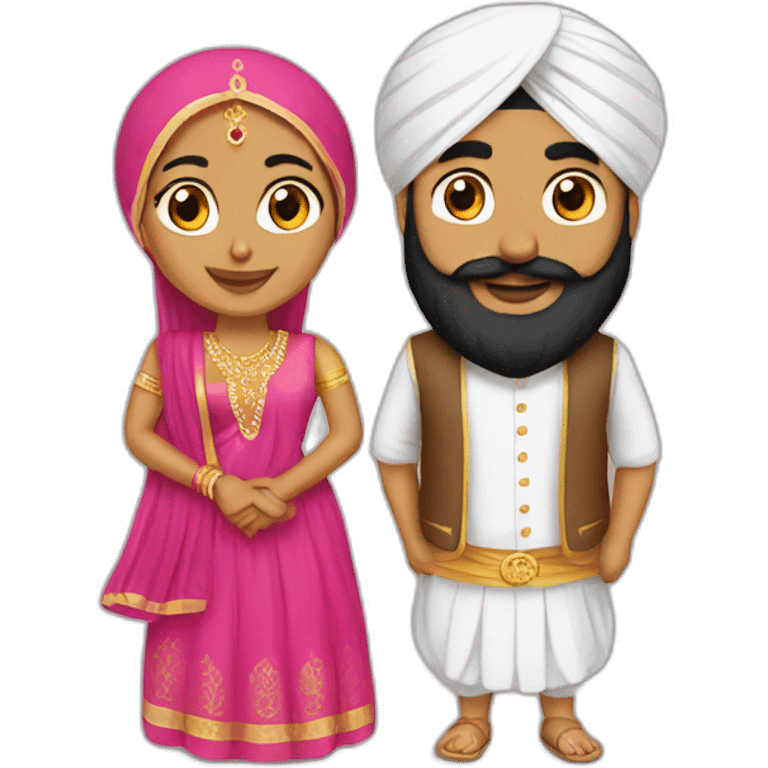 Sikh couple emoji