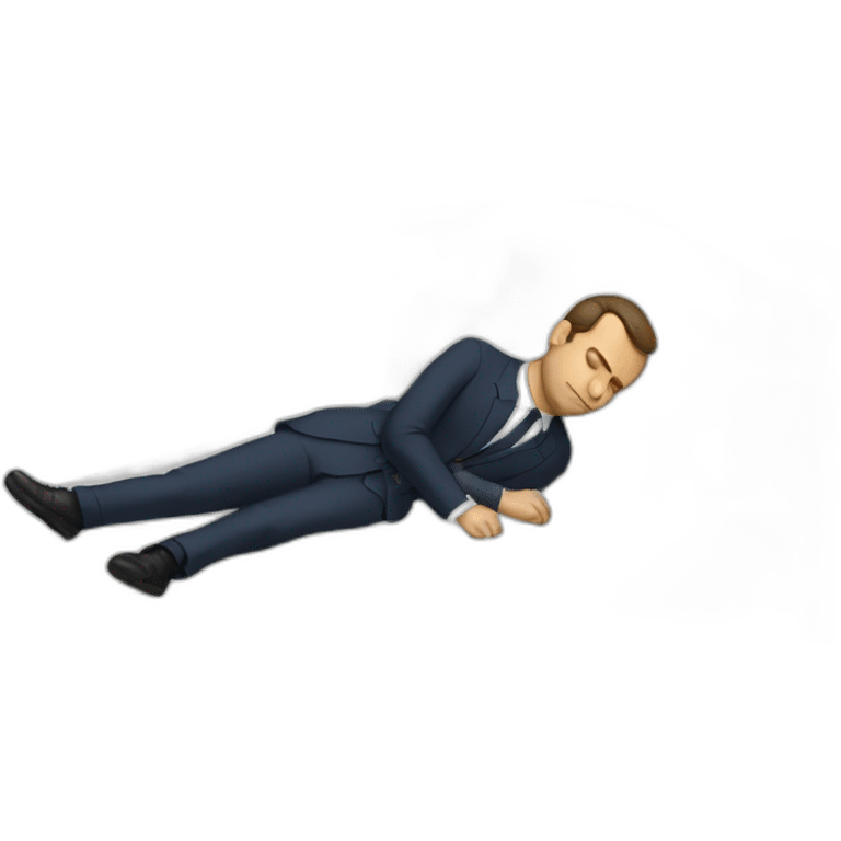 Macron sleeping emoji