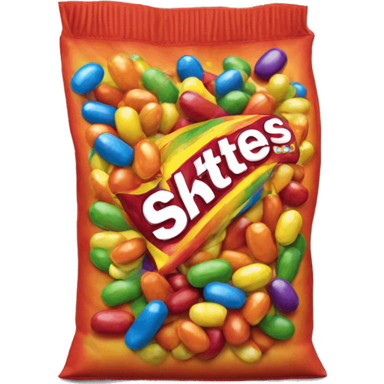 Bag of skittles emoji