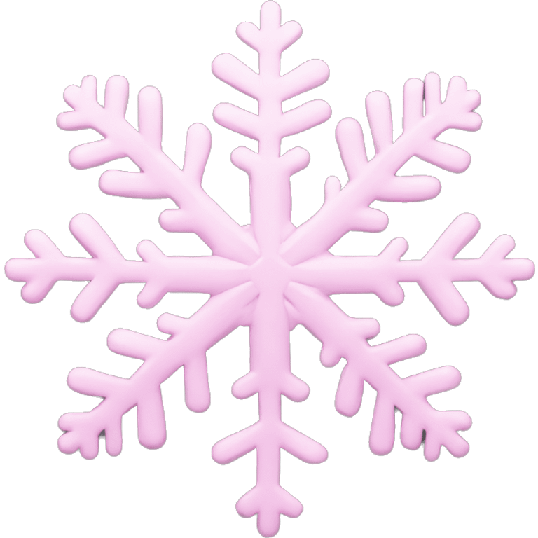 pastel pink snowflake  emoji