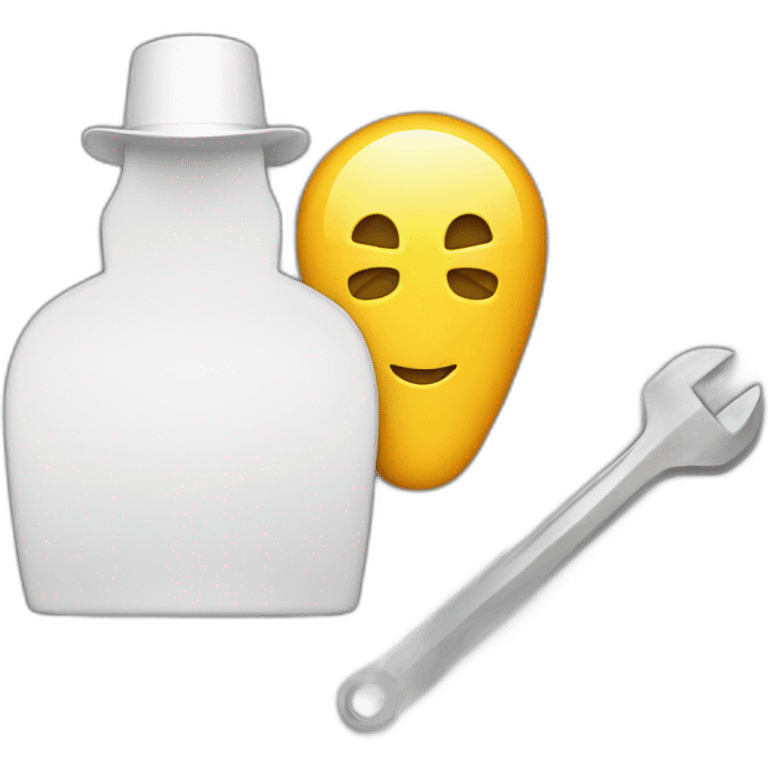 wrench and croupier emoji