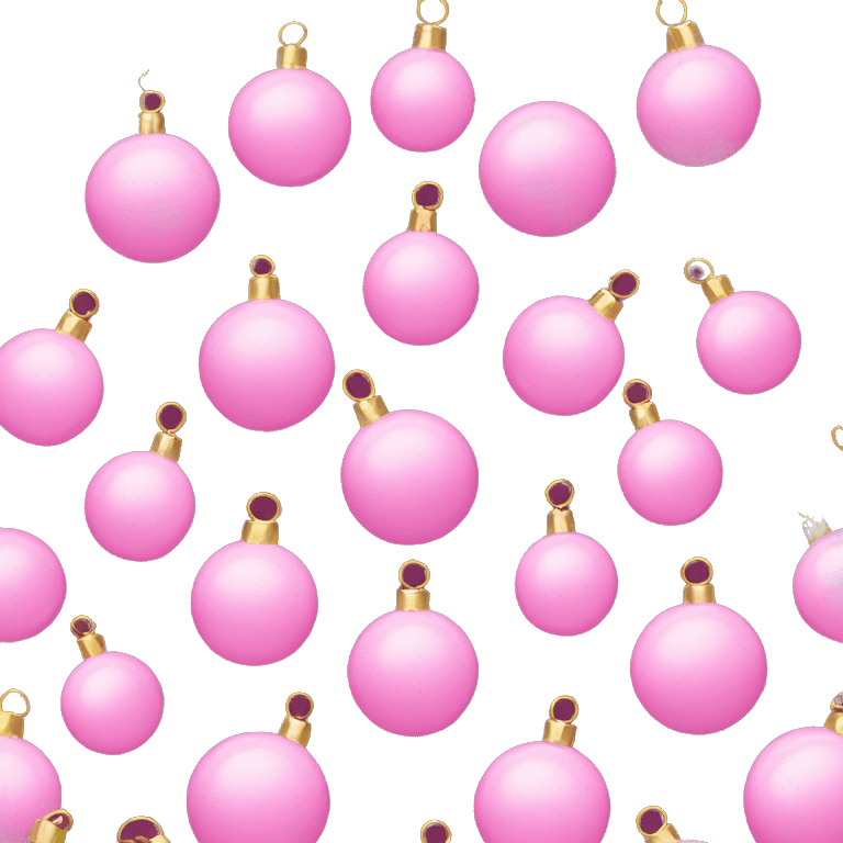 Pink baubles emoji