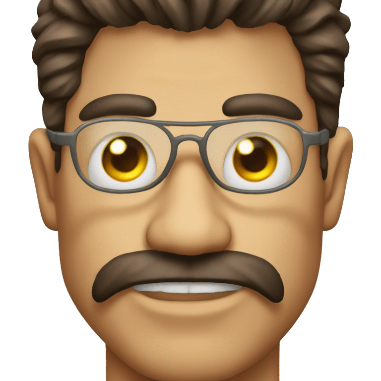 Demonio con lentes emoji