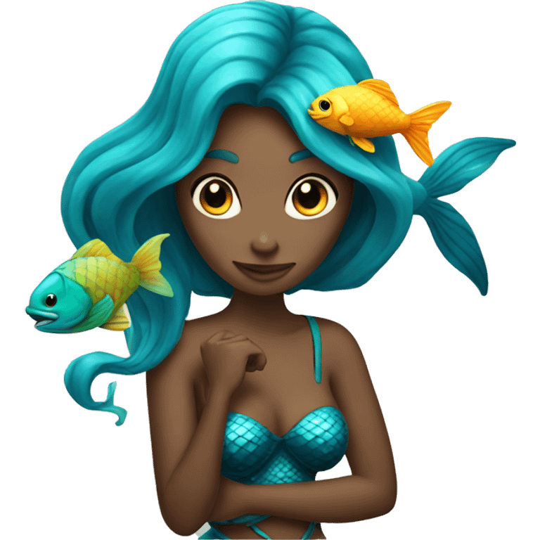 Mermaid w a fish emoji