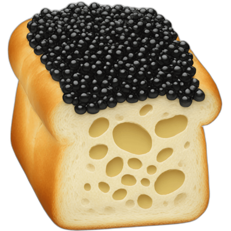 caviar bread emoji