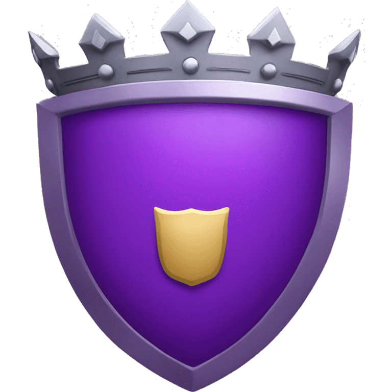 Purple Moderator Shield with crown emoji