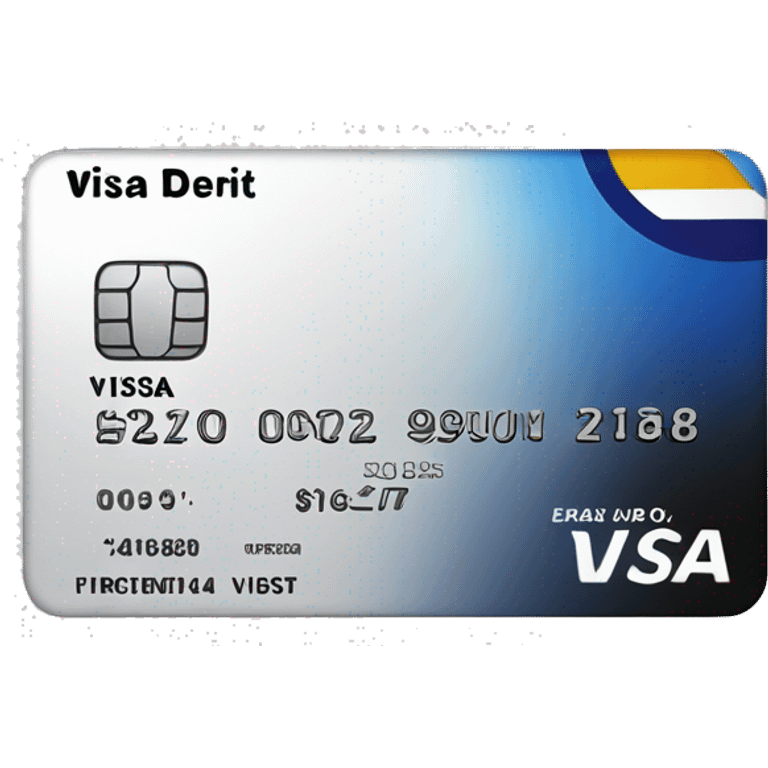 visa debit card black emoji