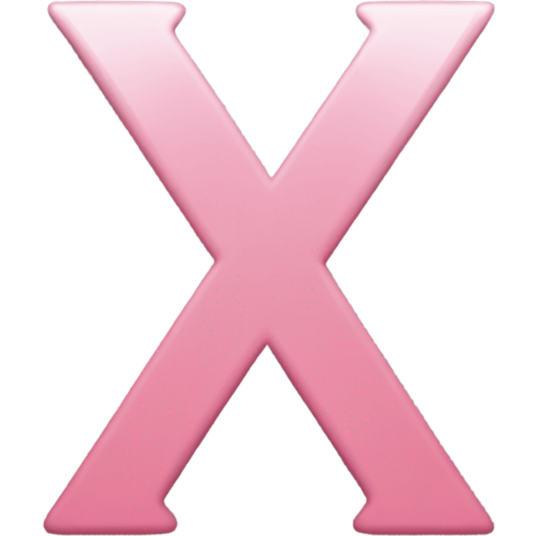 minimalistic pink x icon emoji