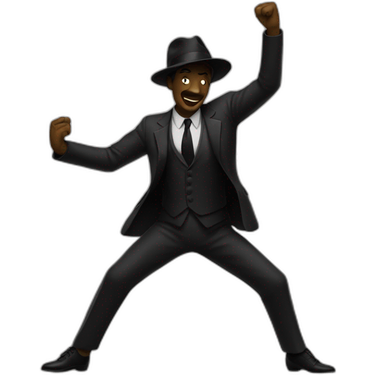 noir qui dance emoji