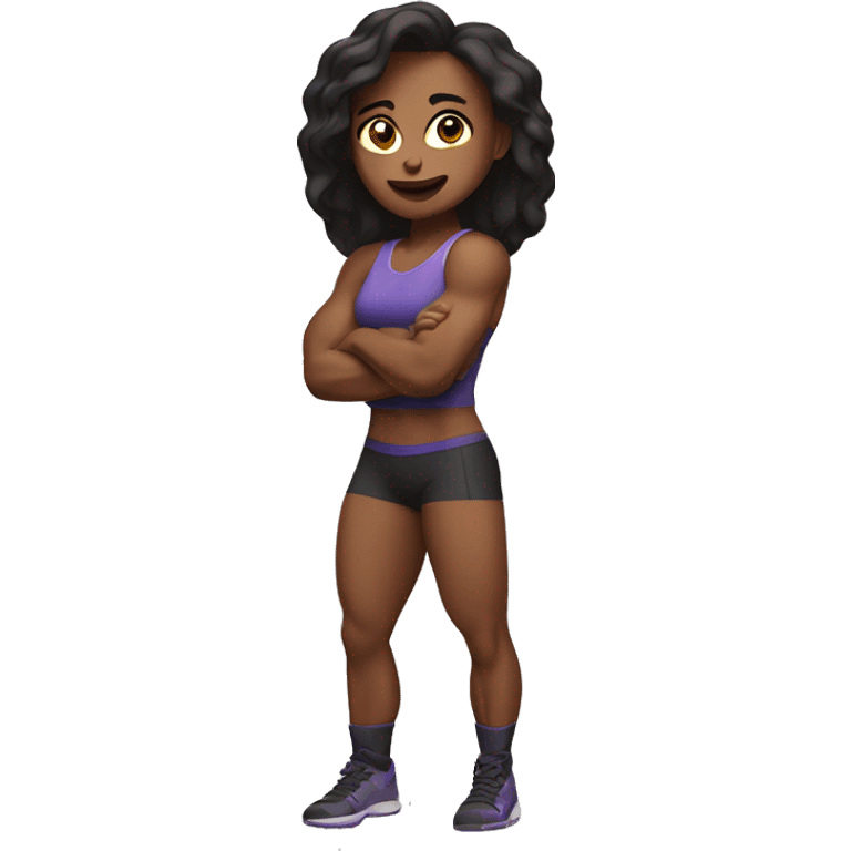 muscle girl emoji