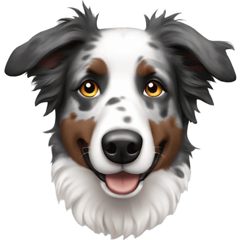 Merle border collie emoji