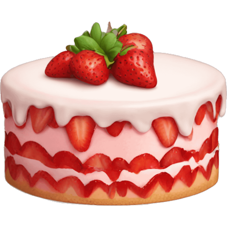 strawberry cake emoji