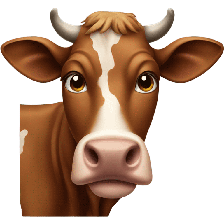 Brown cow emoji