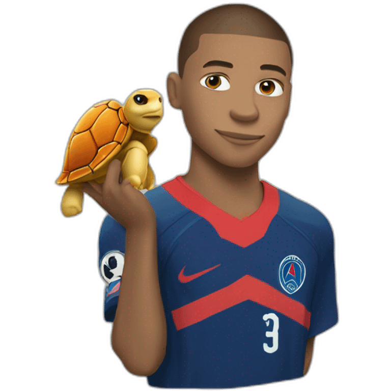 Mbappe avec les tortue ninja emoji