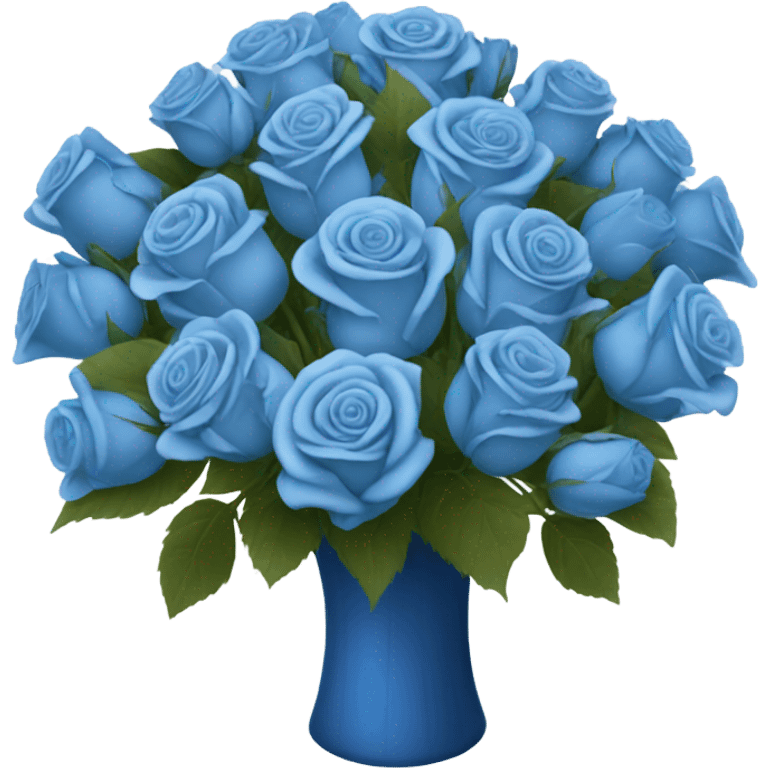 a big bouquet of blu rose emoji