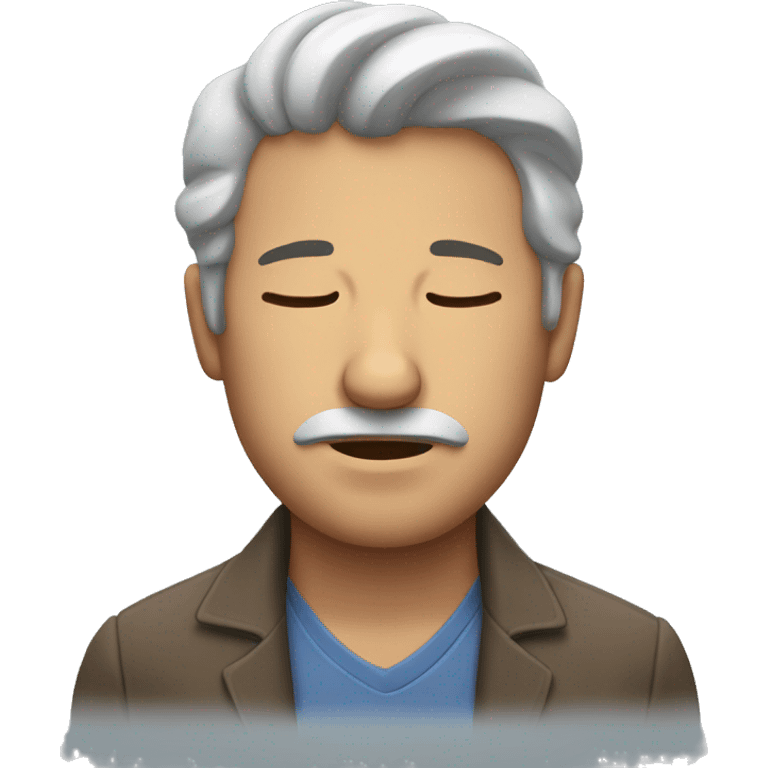 Man sleepy emoji