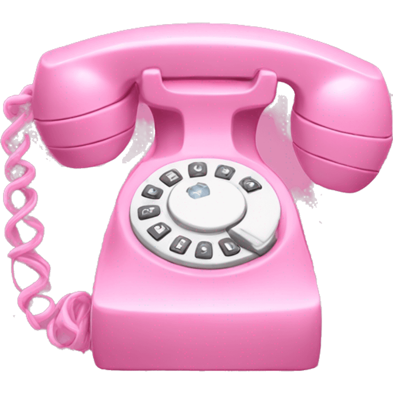 pink phone emoji