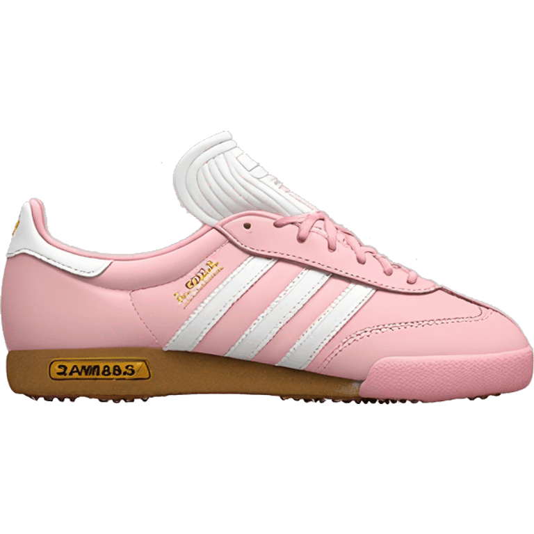 light pink adidas sambas emoji