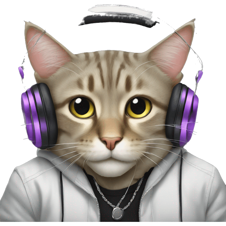 dj cat emoji