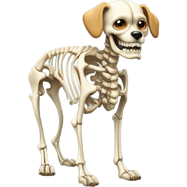 dog skeleton emoji