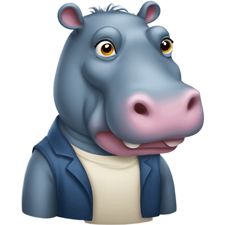 A hippopotamus  emoji