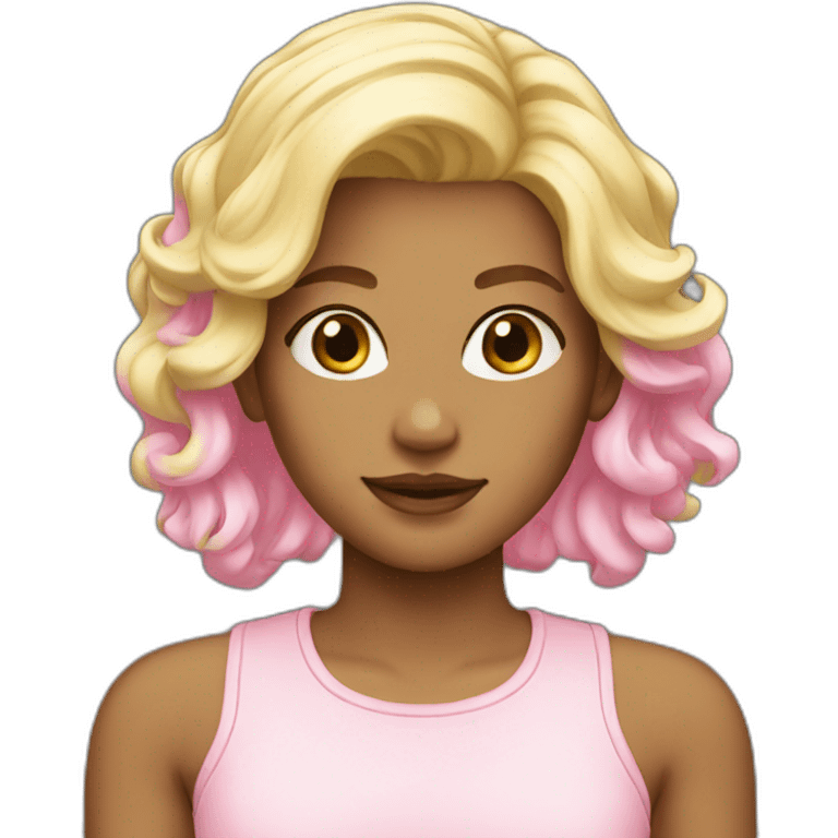 blonde-pink emoji