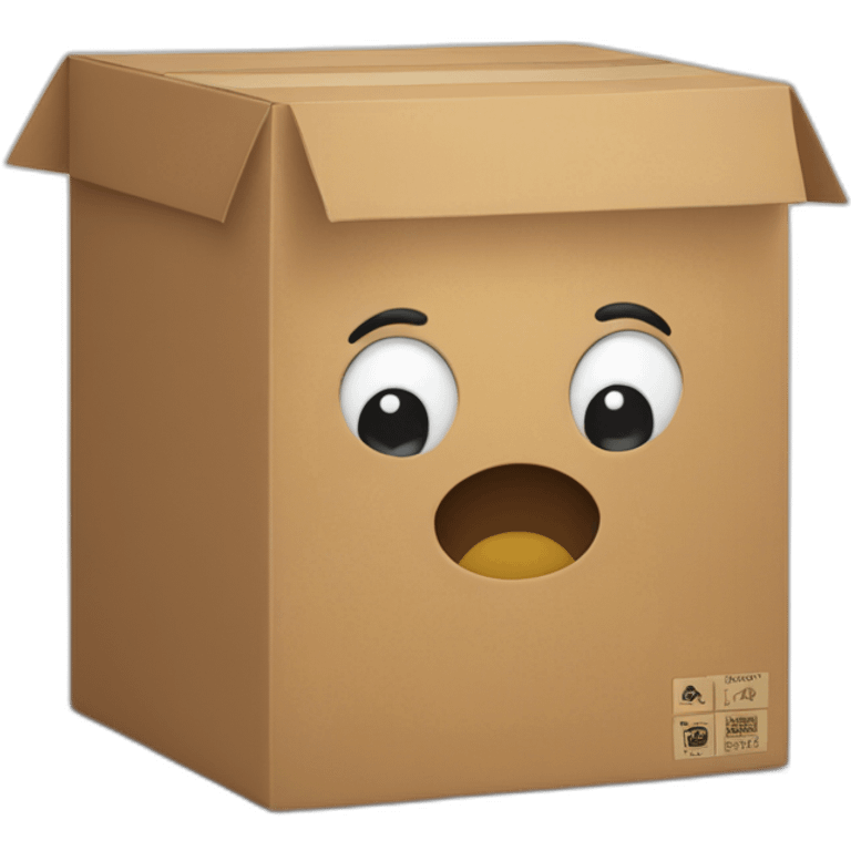 Muumipappa delivers a box emoji