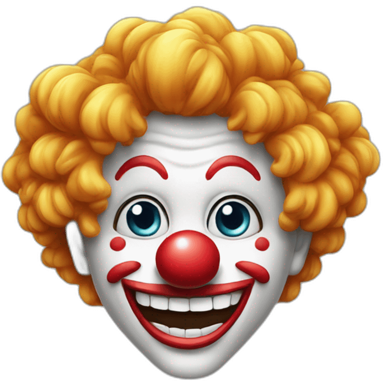 Clown avec des dents en diamant emoji