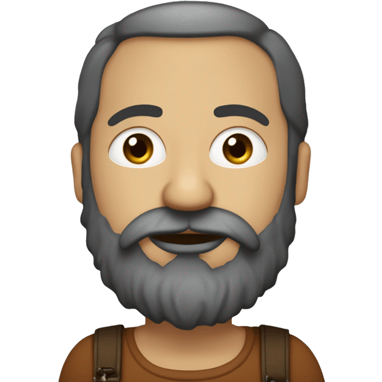 Italien costaud avec une grosse barbe qui joue de la basse emoji