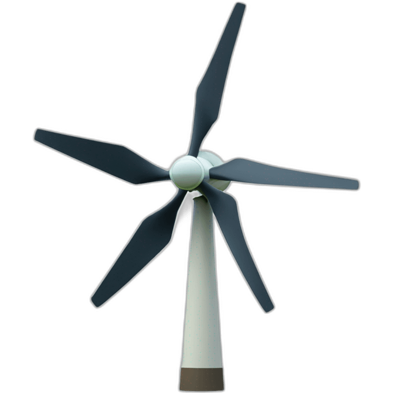 five bladed wind turbine emoji