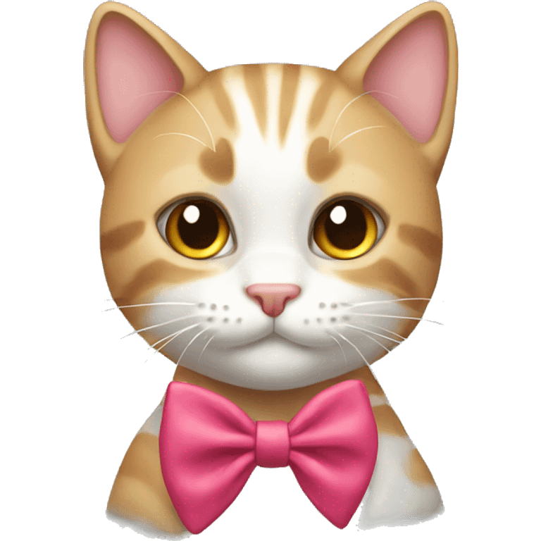 Cat with bow emoji