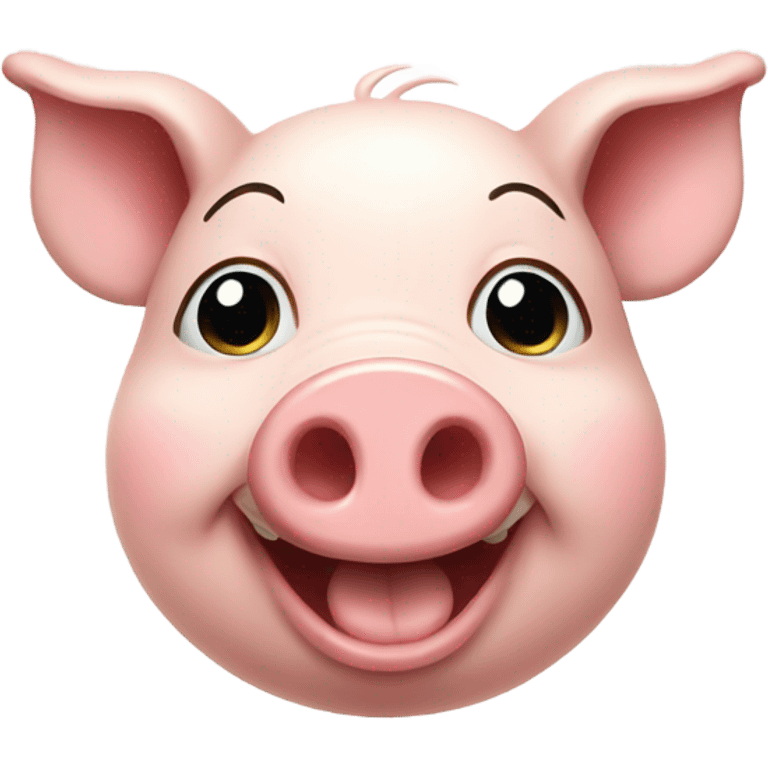 Happy pig emoji