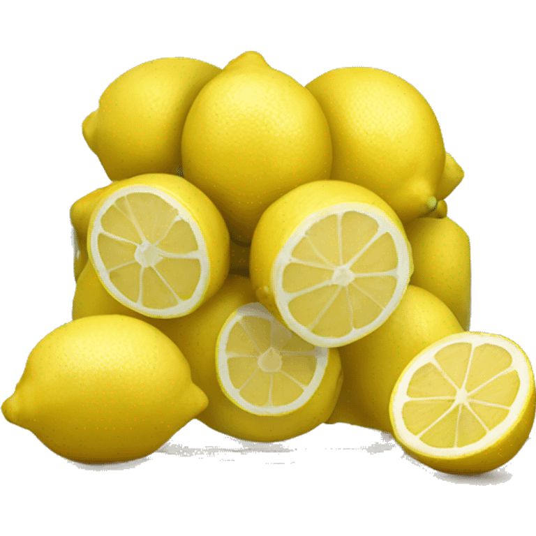 Single clear jar of sliced lemons emoji