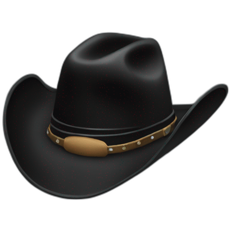 black cowboy hat emoji