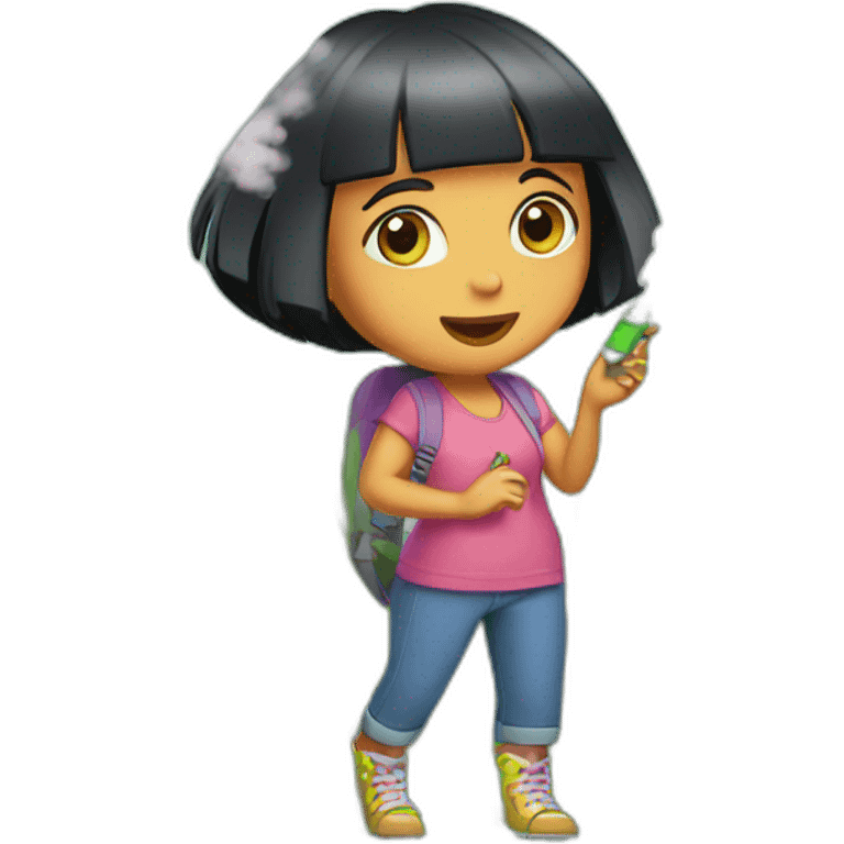 dora vaping grass emoji