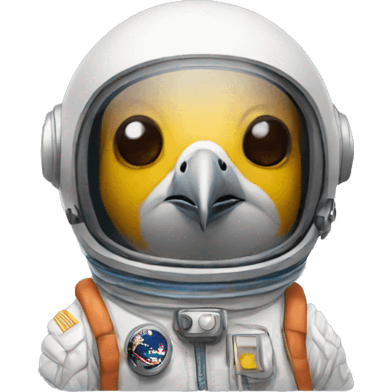 bird astronaut emoji